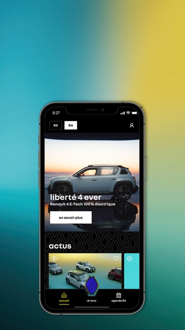 application wt4 - Renault 4 E-Tech électrique